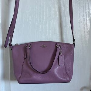 Coach Lilac Leather Shoulder Bag